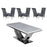 Ariel 1.8 Marble Dining Table & Sofia Velvet Lion Knocker Dining Chairs - Set - The Furniture Mega Store 