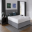 Bamboo 3000 Pocket Divan Bed Set - Grey Tweed - Base + Headboard + Mattress - Choice Of Sizes - The Furniture Mega Store 