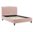 Rosa Fabric 4'6 Double Bed - Pink - The Furniture Mega Store 