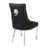 Majestic Midnight Black Faux Leather Dining Chairs - Sold In Pairs - The Furniture Mega Store 