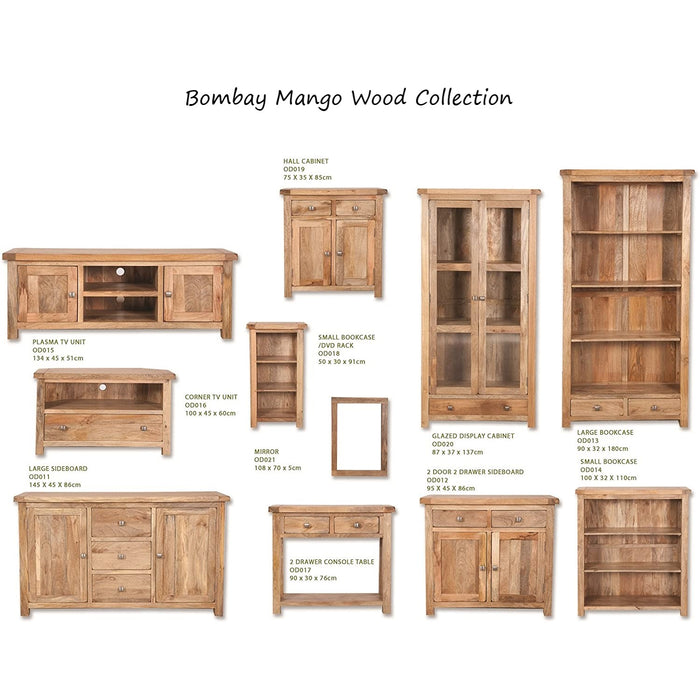 Bombay Mango Wood Medium Bookcase - The Furniture Mega Store 