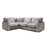 Chicago Deluxe Fabric Corner Sofa - Pillow Or Classic Back - The Furniture Mega Store 