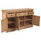 Cannes Natural Oak Large 3 Door Sideboard - The Furniture Mega Store 