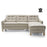 Malmo Leather Corner Chaise Sofa Bed With Storage - The Furniture Mega Store 