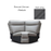 Clayton Leather Modular Recliner Sofa Collection - Choice Of Colours - The Furniture Mega Store 