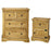 Corona Wardrobe, Chest Drawers & Bedside - Bedroom Set - The Furniture Mega Store 