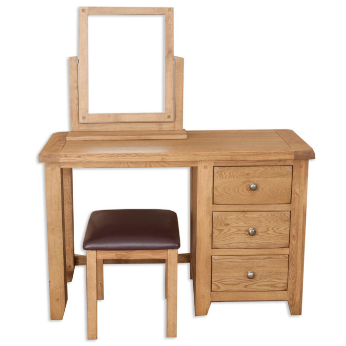 Wiltshire Country Oak Dressing Table Mirror - The Furniture Mega Store 