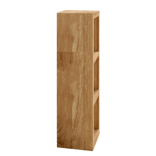 Cuban Mango Wood Vertical 3 Hole Open Display Unit - The Furniture Mega Store 