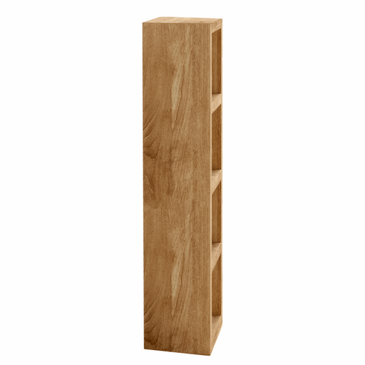 Cuban Mango Wood Vertical 4 Hole Open Display Shelving Unit - The Furniture Mega Store 