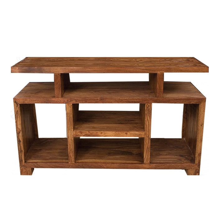 Cuban Petite Sheesham Entertainment Media Unit - 105cm - The Furniture Mega Store 