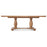 Cannes Natural Oak Extending Pedestal Dining Table - The Furniture Mega Store 