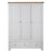 St.Ives French Grey & Oak 3 Door 2 Drawer Triple Wardrobe - The Furniture Mega Store 