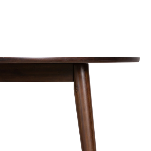 Strand Walnut Round Dining Table 110cm - The Furniture Mega Store 