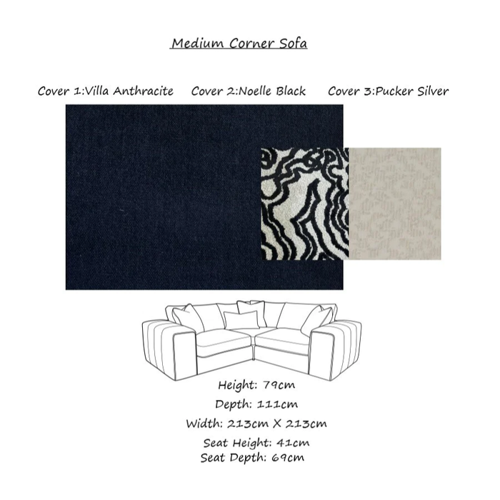 Hadley Modular Corner Sofa Collection - Various Options - The Furniture Mega Store 