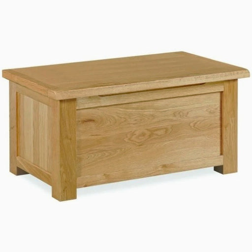 Addison Lite Natural Oak Blanket Box - The Furniture Mega Store 