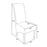 Krista Roll Back Grey Leather Dining Chairs - Set Of 2 - The Furniture Mega Store 