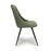 Corin Green Linen Effect Dining Chairs - Set Of 2 - The Furniture Mega Store 