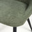 Corin Green Linen Effect Dining Chairs - Set Of 2 - The Furniture Mega Store 