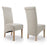 Krista Roll Back Leather Dining Chairs - Set Of 2 - Choice Of Colours - The Furniture Mega Store 