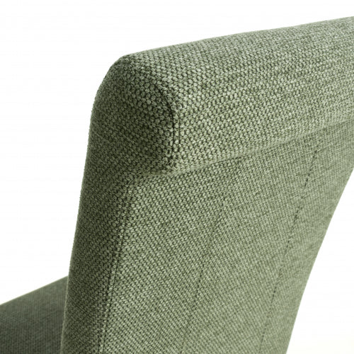 Krista Roll Back Green Weave Dining Chairs - Set Of 2 - The Furniture Mega Store 