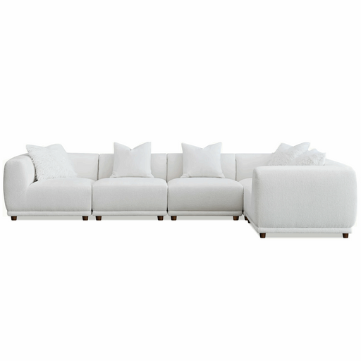 Lottie Modular Corner Sofa - Polar White Boucle - The Furniture Mega Store 