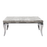 Louis 1.5 Grey Marble & Polished Steel Dining Table - The Furniture Mega Store 