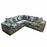 Alexa Lustro Velvet Corner Sofa - Choice Of Colours - The Furniture Mega Store 