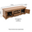 Carved Mango Wood Large TV Cabinet - 140cm - The Furniture Mega Store 