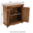 Carved Mango Wood 2 Door Sideboard - 85cm - The Furniture Mega Store 