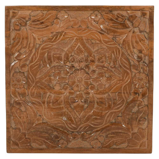 Carved Mango Wood Decorative Wall Art Panel - The Furniture Mega Store 