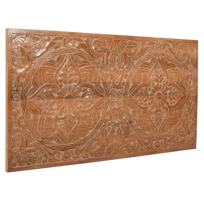 Carved Mango Wood Extra Large Decorative Wall Art Panel - 150cm - The Furniture Mega Store 