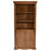 Carved Mango Wood Large Bookcase With Cupboard - The Furniture Mega Store 