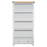 St.Ives French Grey & Oak Large Bookcase - The Furniture Mega Store 