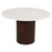 Opal Fluted Mango Wood & Marble Top Round Dining Table - 120cm - The Furniture Mega Store 