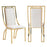 Windsor Cream Velvet & Gold Dining Chairs - Set Of 2 - The Furniture Mega Store 