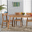 Janeiro Mango Wood 175cm Dining Table & 4 Matching Dining Chairs Dining Set - The Furniture Mega Store 