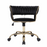 Camelia Black & Gold Height Adjustable Office Chair - The Furniture Mega Store 