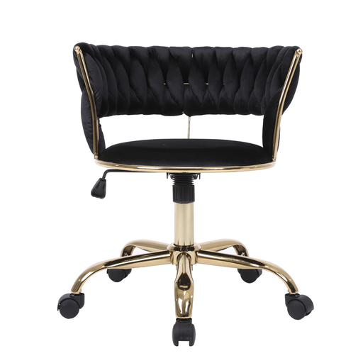 Camelia Black & Gold Height Adjustable Office Chair