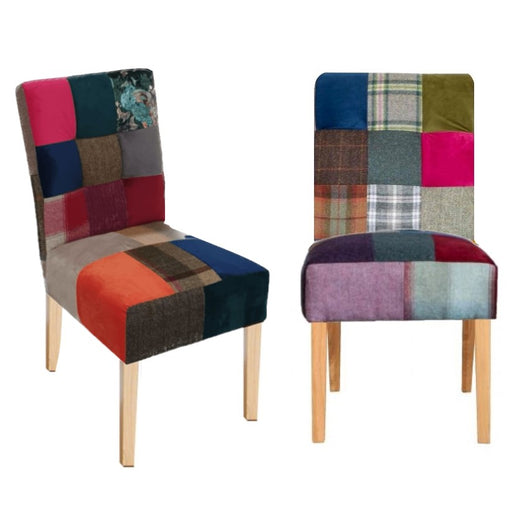 William Patchwork Dining Chair - The Furniture Mega Store 