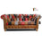 Alderley Vintage Leather & Harris Tweed Patchwork Chesterfield Sofa - The Furniture Mega Store 