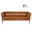 Saddler Vintage Leather Sofa - Choice Of Sizes & Leathers - The Furniture Mega Store 