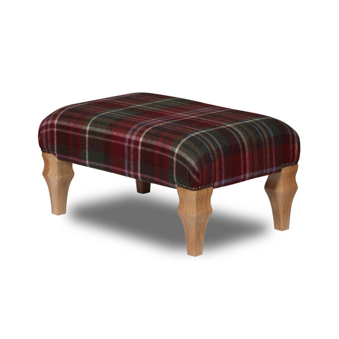 Moon Wool Small Banquet Footstool - Choice Of Wool & Legs - The Furniture Mega Store 