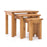 Sailsbury Solid Oak Nest of 3 Tables - The Furniture Mega Store 