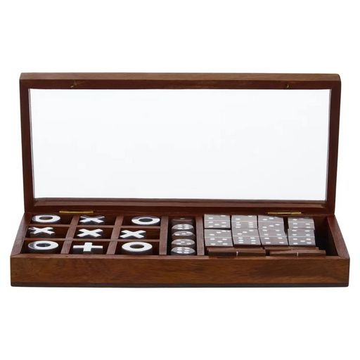 Sheesham Wood Multi Games Set - The Furniture Mega Store 