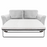 Albany Fabric 2 Seater Sofa Bed - Choice Of Fabrics - The Furniture Mega Store 