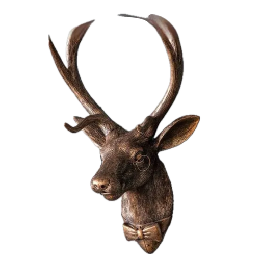 Bronze Wall Mounted Stag Head - The Furniture Mega Store 