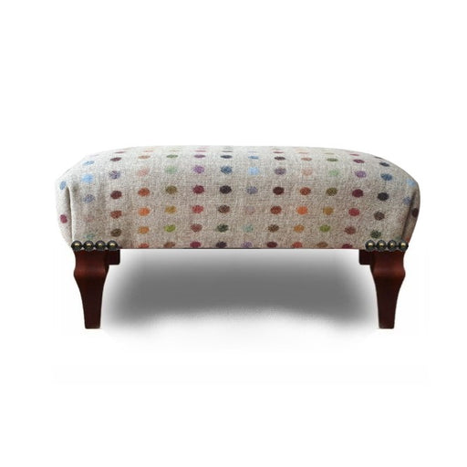 Moon Wool Small Banquet Footstool - Choice Of Wool & Legs - The Furniture Mega Store 