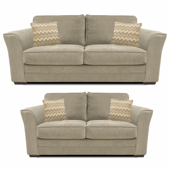 Albany Fabric 3 & 2 Seater Sofa Set - Choice Of Colours - The Furniture Mega Store 