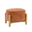 Talullah Vintage Leather Footstool On Legs - The Furniture Mega Store 