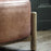 Talullah Vintage Leather Footstool On Legs - The Furniture Mega Store 